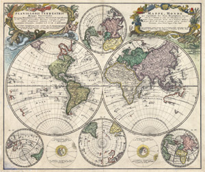Lot 58, Auction  101, Weltkarte (Homann), Planiglobii Terrestris