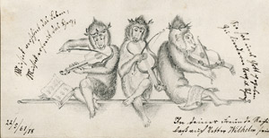 Lot 2329, Auction  101, Heidelberger Stammbuch, mit ca. 44 Einträgen. 1855-94