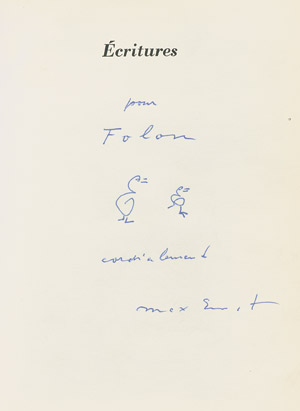 Lot 3224, Auction  101, Ernst, Max, Ecritures