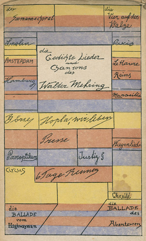 Lot 3510, Auction  101, Mehring, Walter, Die Gedichte + Beigabe