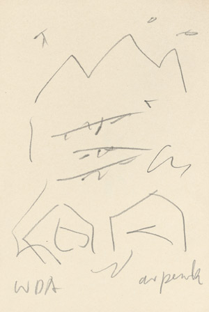 Lot 3566, Auction  101, Penck, A. R., Welt des Adlers (mit Originalzeichnung)