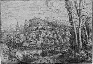 Lot 5157, Auction  101, Lautensack, Hans, Ansicht einer Stadt an einem Fluß gelegen