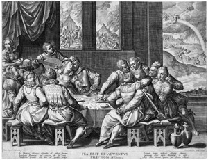 Lot 5257, Auction  101, Sadeler, Johannes I, Die Menschheit vor dem Jüngsten Gericht