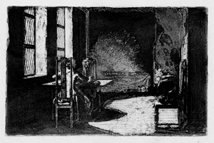 Lot 5331, Auction  101, Chodowiecki, Daniel, Der Künstler in dem Zimmer seiner Mutter zu Danzig