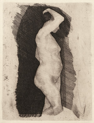 Lot 7218, Auction  101, Kollwitz, Käthe, Stehender weiblicher Akt