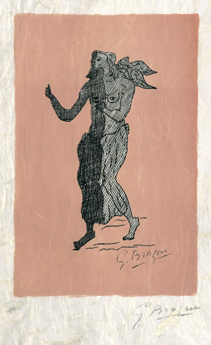 Lot 8045, Auction  101, Braque, George, Personnages sur fond rose