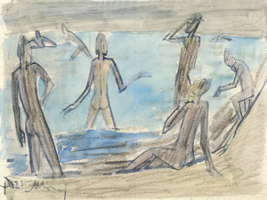 Lot 8235, Auction  101, Maetzel, Emil, Badende Knaben