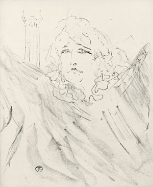 Lot 8363, Auction  101, Toulouse-Lautrec, Henri de, Die Schauspielerin Sarah Bernhardt
