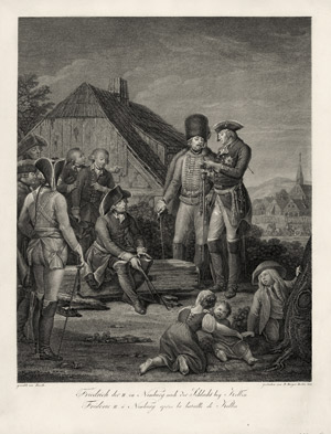 Lot 255, Auction  102, Berger, Daniel, Friedrich der II. in Nimburg nach der Schlacht bei Kollin