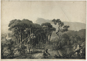 Lot 320, Auction  102, Cassas, Louis-François, Gegend auf dem Libanon