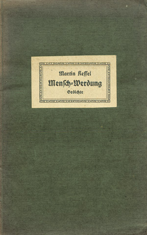Lot 3372, Auction  102, Kessel, Martin, Mensch-Werdung