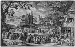 Lot 5058, Auction  102, Bruyn, Nicolaes de, Der flämische Bauernjahrmarkt