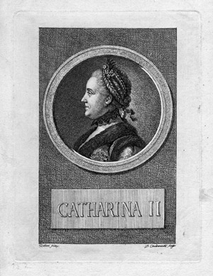 Lot 5355, Auction  102, Chodowiecki, Daniel Nikolaus, Portrait der Kaiserin Catharina II