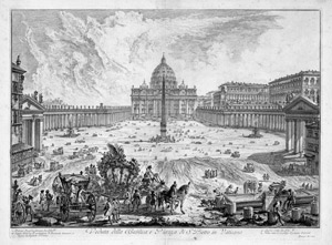 Lot 5431, Auction  102, Piranesi, Giovanni Battista, Veduta della Basilica e Piazza de S. Pietro in Vaticano