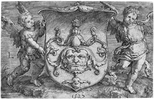 Lot 5688, Auction  102, Leyden, Lucas van, Das Wappen mit der Maske. 