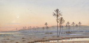 Lot 6440, Auction  102, Fuchs, Richard, Nillandschaft im Abendlicht