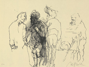 Lot 7155, Auction  102, Graphik und Handzeichnungen, 9 Blatt Graphik und zwei Mappenwerke