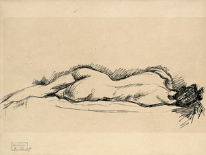 Lot 8400, Auction  102, Purrmann, Hans, Liegender weiblicher Akt