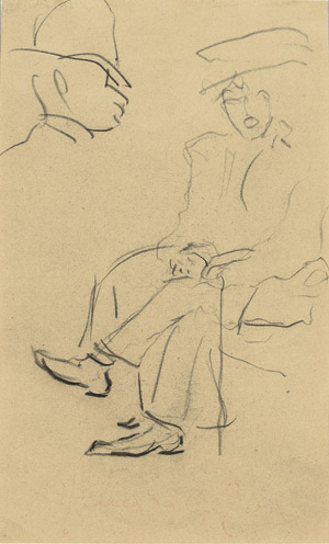 Lot 8487, Auction  102, Zille, Heinrich, Sitzende Dame mit Hut