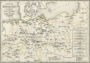Lot 516, Auction  103, Helmuth, Carl Friedrich, Uebersichts Karte der Freimaurer Logen 