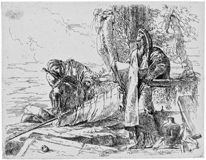 Lot 5399, Auction  103, Tiepolo, Giovanni Battista, Der stehende Philosoph mit dem großem Buch 