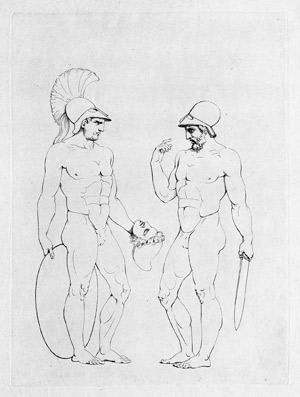 Lot 5409, Auction  103, Tischbein, Johann Heinrich Wilhelm, Homer, nach Antiken gezeichnet