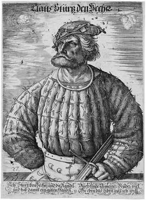 Lot 5689, Auction  103, Hopfer, Daniel, Portrait des Kuntz (Conrad) von der Rosen