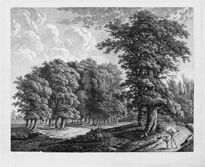 Lot 5697, Auction  103, Kolbe, Carl Wilhelm, Landschaft mit lichter Baumgruppe