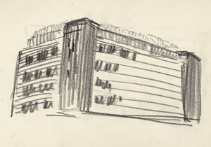 Lot 6838, Auction  103, Poelzig, Hans, Festbauten und Phantasiegebäude. Zwei Skizzenhefte