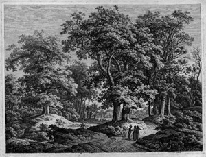 Lot 5350, Auction  104, Kolbe, Carl Wilhelm, Landschaft mit Gruppen hoher Eichen