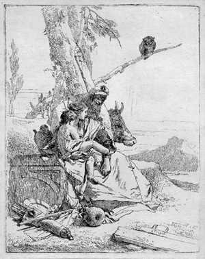 Lot 5415, Auction  104, Tiepolo, Giovanni Battista, La famiglia del contadino orientale