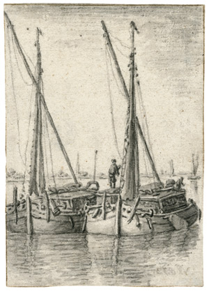 Lot 6265, Auction  104, Saftleven, Herman, Zwei Fischkutter im Hafen