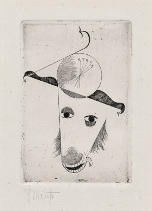 Lot 7330, Auction  104, Muche, Georg, Tierkopf (auch: Widder)