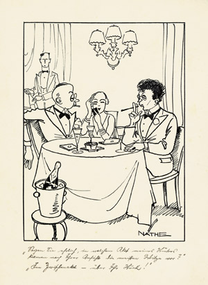 Lot 7341, Auction  104, Näthe, Karl, Konvolut von ca. 35 Zeichnungen