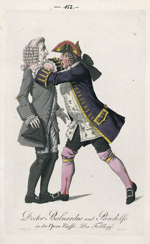 Lot 730, Auction  105, Theater-Rollenbilder der Berliner Klassik und des Wiener Biedermeier, 60 kolorierte Kupferstiche