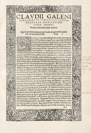 Lot 1064, Auction  105, Galenus, Claudius, Opera iam recens versa. Basel, Andreas Cratander
