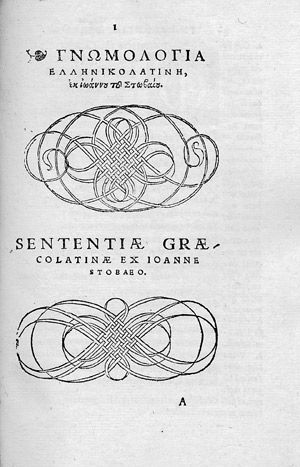 Lot 1080, Auction  105, Johannes Stobaios, Gnomologia Graecolatina