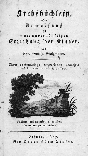 Lot 1997, Auction  105, Salzmann, Christian Gotthilf, Krebsbüchlein