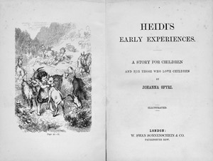 Lot 2081, Auction  105, Spyri, Johanna, Heidi's Early Experiences. 