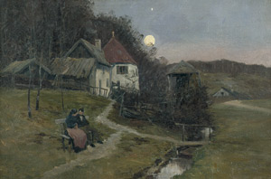 Lot 6214, Auction  105, Hey, Paul, Landschaft bei Vollmond