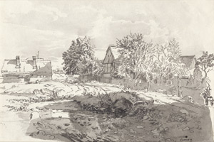 Lot 6378, Auction  105, Crola, Georg Heinrich, Kleiner Dorfanger bei Ilsenburg im Harz