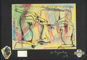 Lot 8150, Auction  105, Köpcke, Arthur, Hold a card as picture shows and write your name