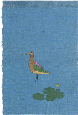 Lot 8606, Auction  105, Minami, Keiko, Barge dans l'Eau (Godwit in the Water)