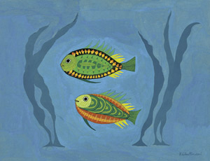 Lot 8625, Auction  105, Minami, Keiko, Deux Poissons (Two Fish)