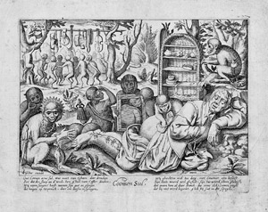 Lot 5116, Auction  106, Feddes van Harlingen, Petrus - nach, Schlafender Händler, von Affen beraubt