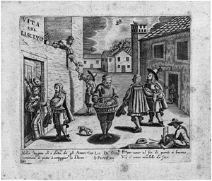 Lot 5312, Auction  106, Venezianisch, um 1660. Vita del lascivo