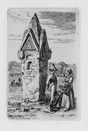 Lot 5501, Auction  106, Erhard, Johann Christoph, Das Gespräch neben der gotischen Säule