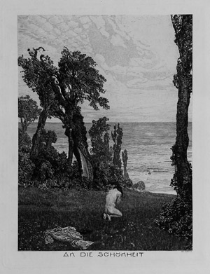 Lot 5536, Auction  106, Klinger, Max, An die Schönheit. 