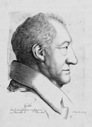 Lot 5575, Auction  106, Pfenninger, Elisabeth, Bildnis Johann Wolfgang von Goethe im Profil nach rechts