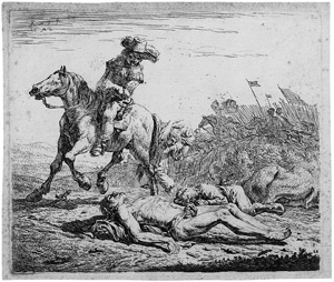 Lot 5680, Auction  106, Dujardin, Karel, Das Schlachtfeld